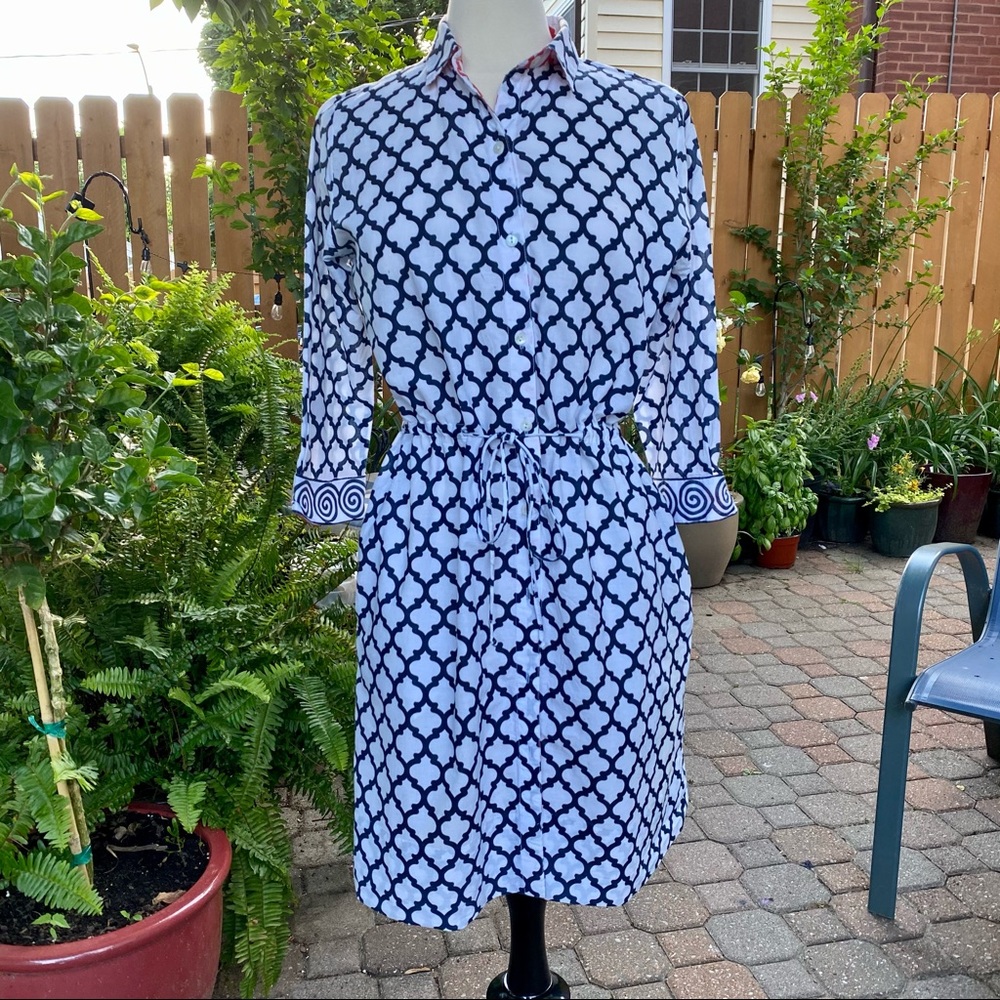 Gretchen Scott Printed Cotton Shirtdress
